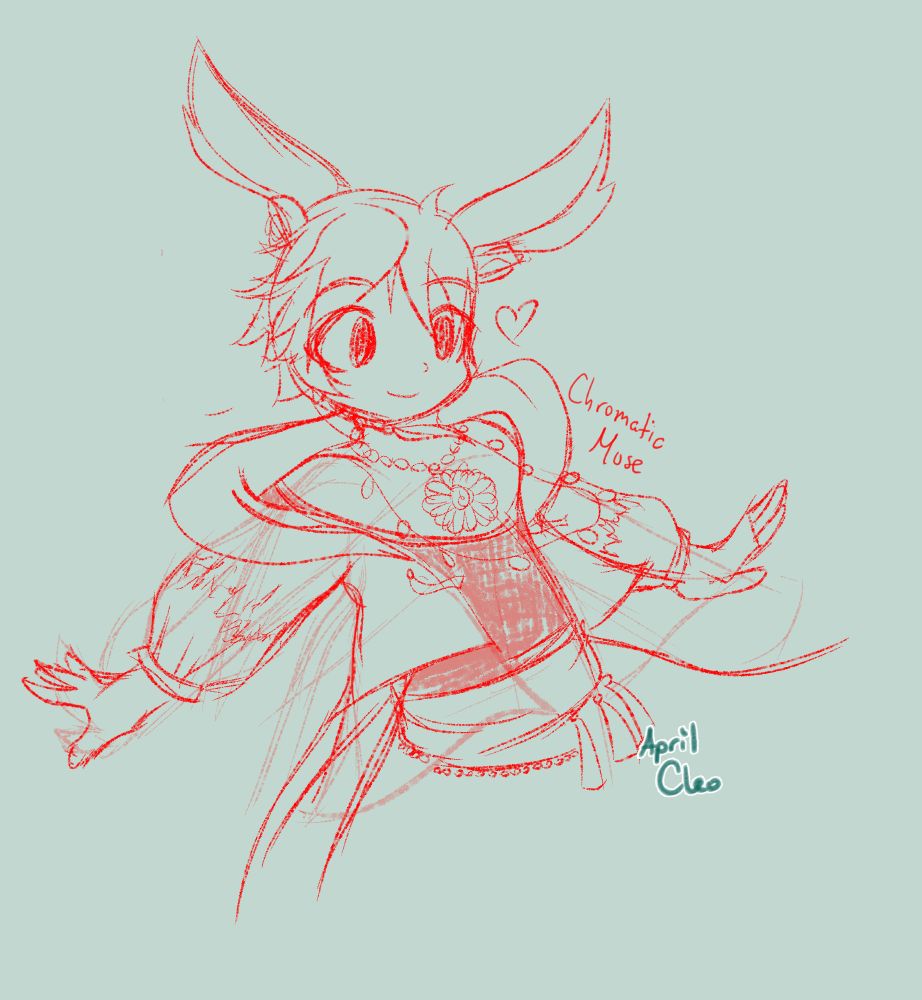 A bunny boy doodle
