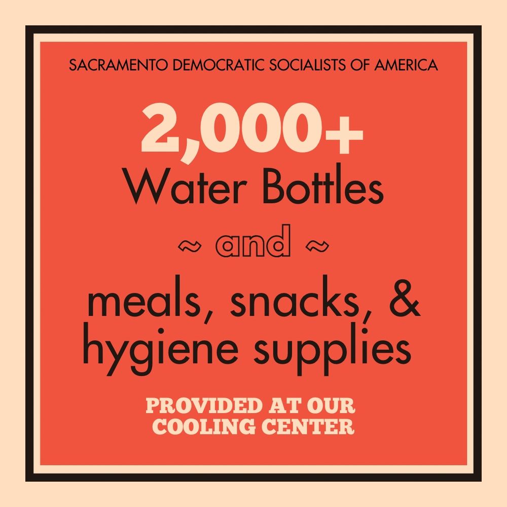 2,000+
Water Bottles
~ and ~
Meals, snacks, & hygiene supplies
PROVIDED AT OUR
COOLING CENTER