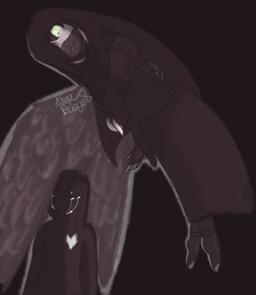 Palestine clothed in black. covering a weeping women with her wing. 