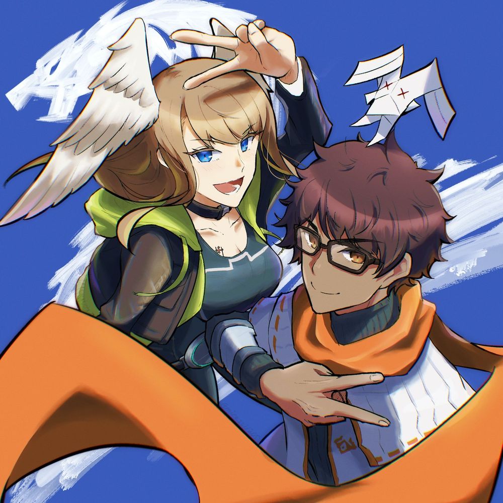 Illustration of Eunie & Taion / Xenoblade Chronicles 3