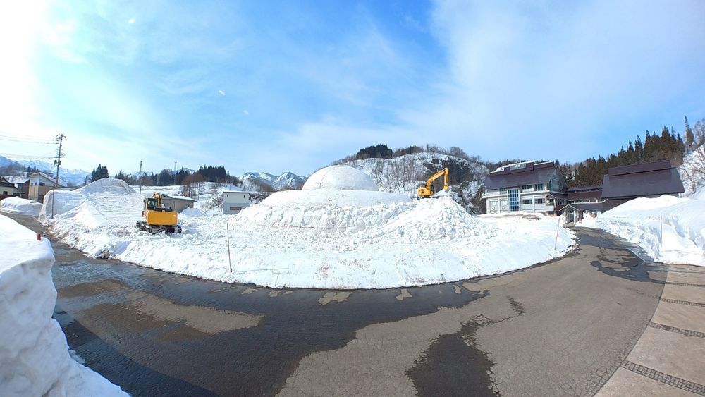 世界一の雪だるま「おおくら君」