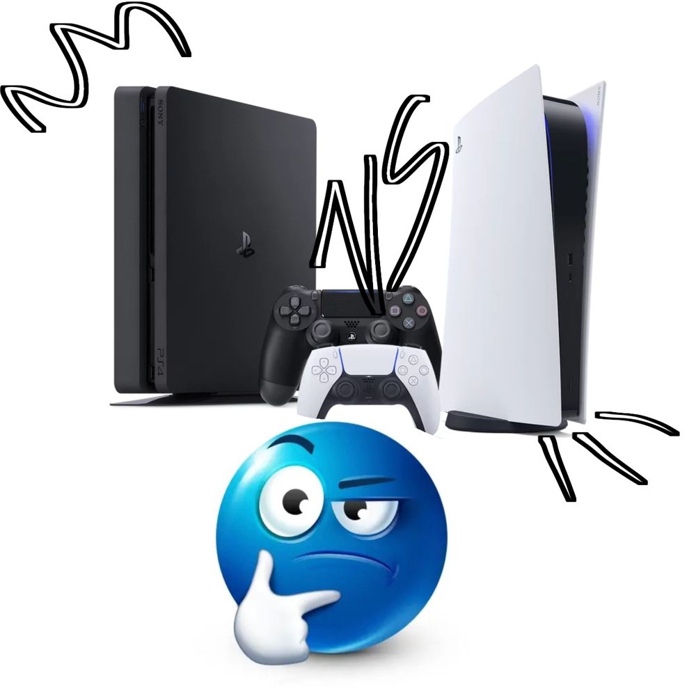 Ps4 VS Ps5 meme. Referring to the previous picture, Connor as Ps4 and Rk900/Nines as Ps5.