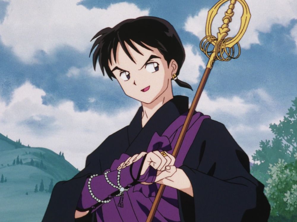 A picture of Miroku, "the amorous monk" from the anime Inuyasha