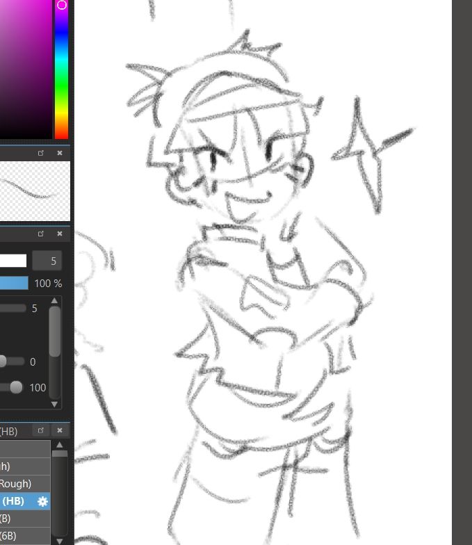 Sketch of Gaku Maruko