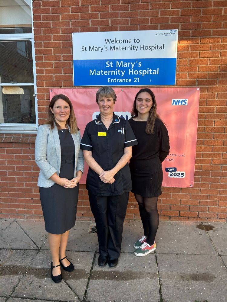 Vikki with Lorraine and daughter Molly who was born at St Mary’s in 2001 outside the soon to be closed building 