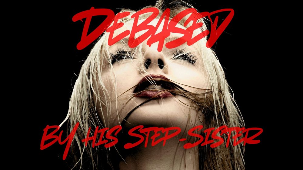 Close up view of a dirty-blonde woman with red lipstick staring up as her wet hair sticks to her face.