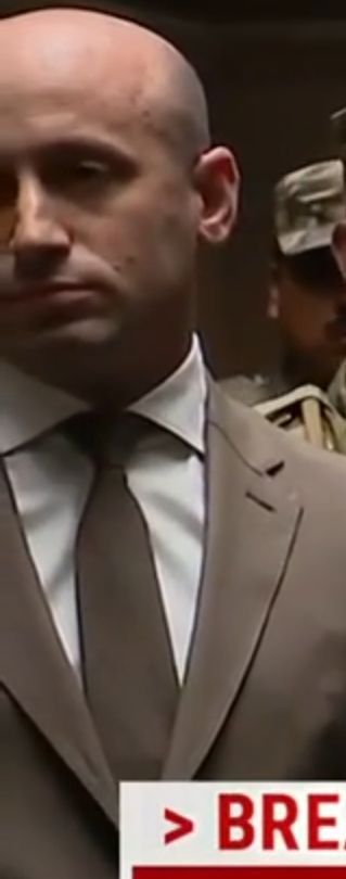 Stephen miller's brown suit