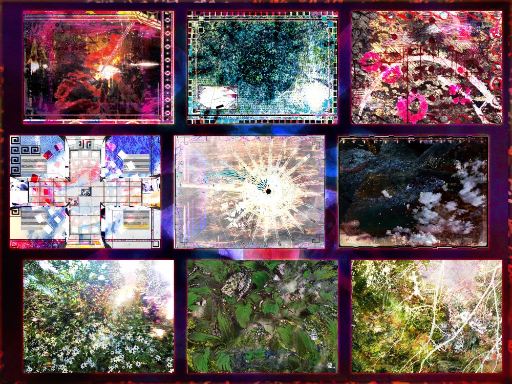 🐍🎨♥️

an offset three by three grid of various colorful rectanglular abstract digital collages, titles as follows left to right:

• spite draw (2024)

• ticket to algae bloom (2024)

• sunbridge & iron rain (2024)

• something bright (2024)

• sundamaged (2024)

• uneasy nightwalk memory (2024)

• CLOVE CVLT NO.3

• CLOVE CVLT NO.1

• CLOVE CVLT NO.4