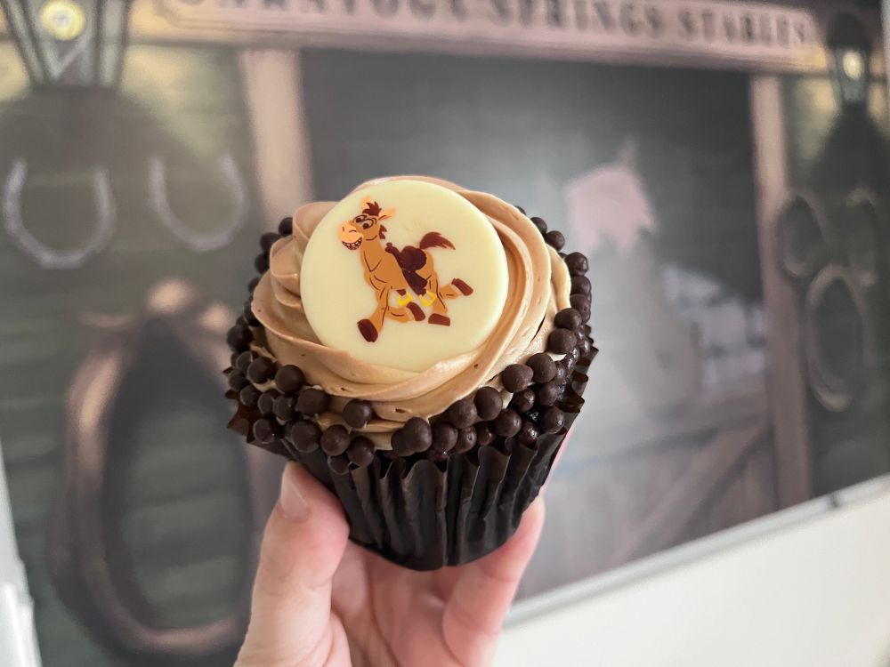 Peanut butter cupcake from Saratoga Springs