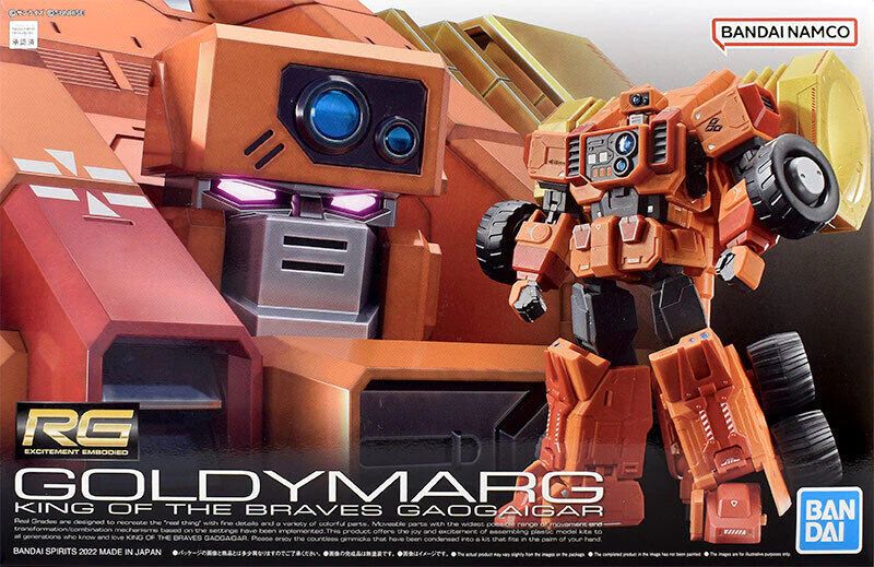 Photo of Bandai's RG Goldymarg model kit.