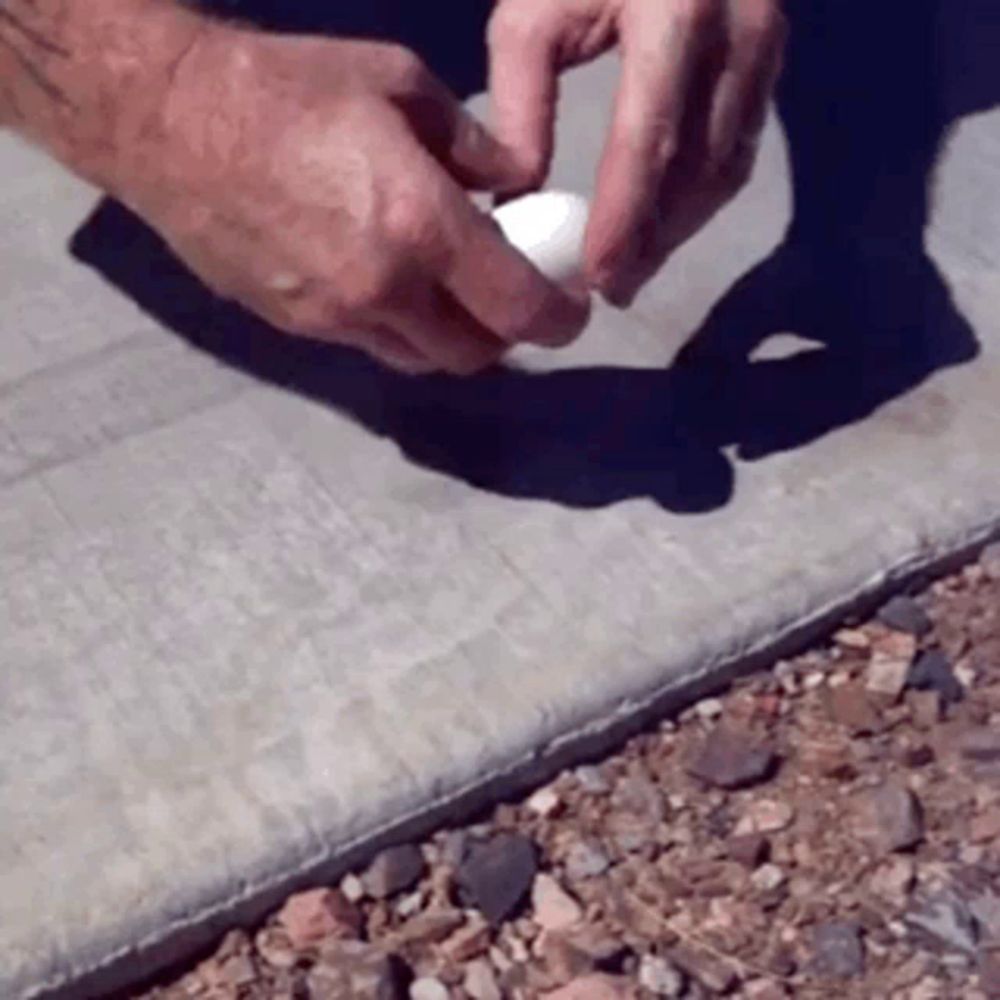 Fry Egg On Sidewalk GIF