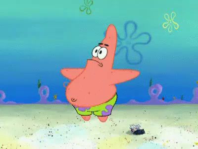 patrick star from spongebob squarepants standing on the beach