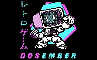 High contrast magenta/cyan CGA palette rendition of the 2024 DOSember art.