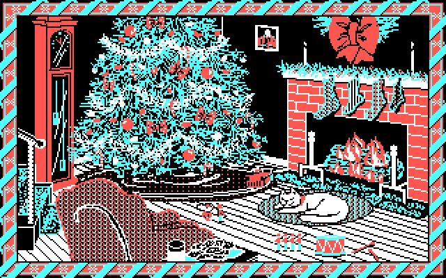 CGA screenshot from Jingle.exe