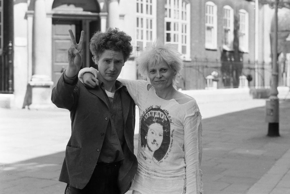 Malcolm McLaren and Vivienne Westwood, both had an art school background