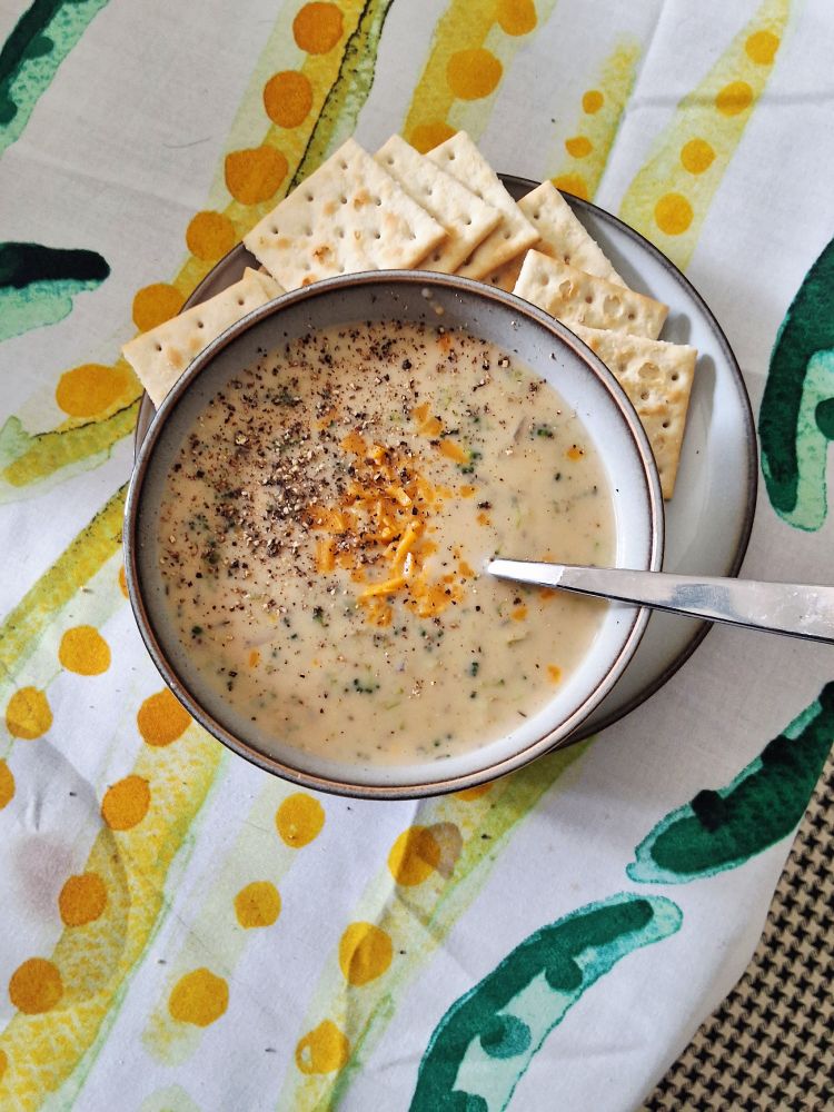 A bowl of soup