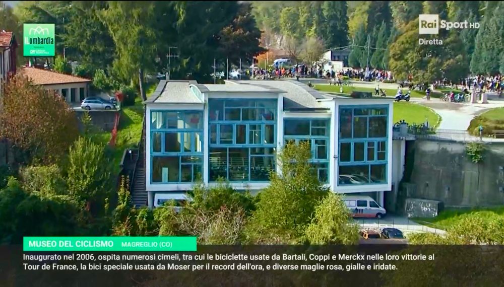 The museum of cycling at The church of Madonna Della Ghisallo