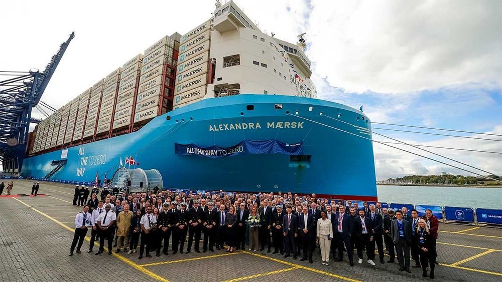 Maersk bautiza en Felixstowe su nuevo buque de metanol dual "Alexandra Maersk" | El Estrecho Digital