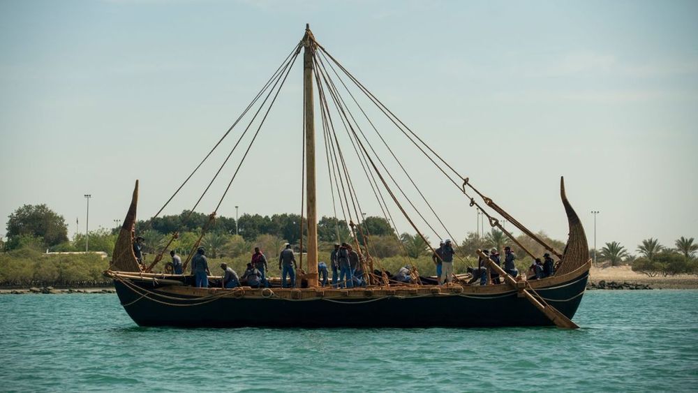 El barco de Magan, una réplica de las embarcaciones de hace 4.000 años del golfo Pérsico