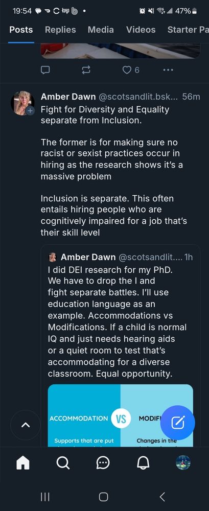 A couple of Bluesky posts