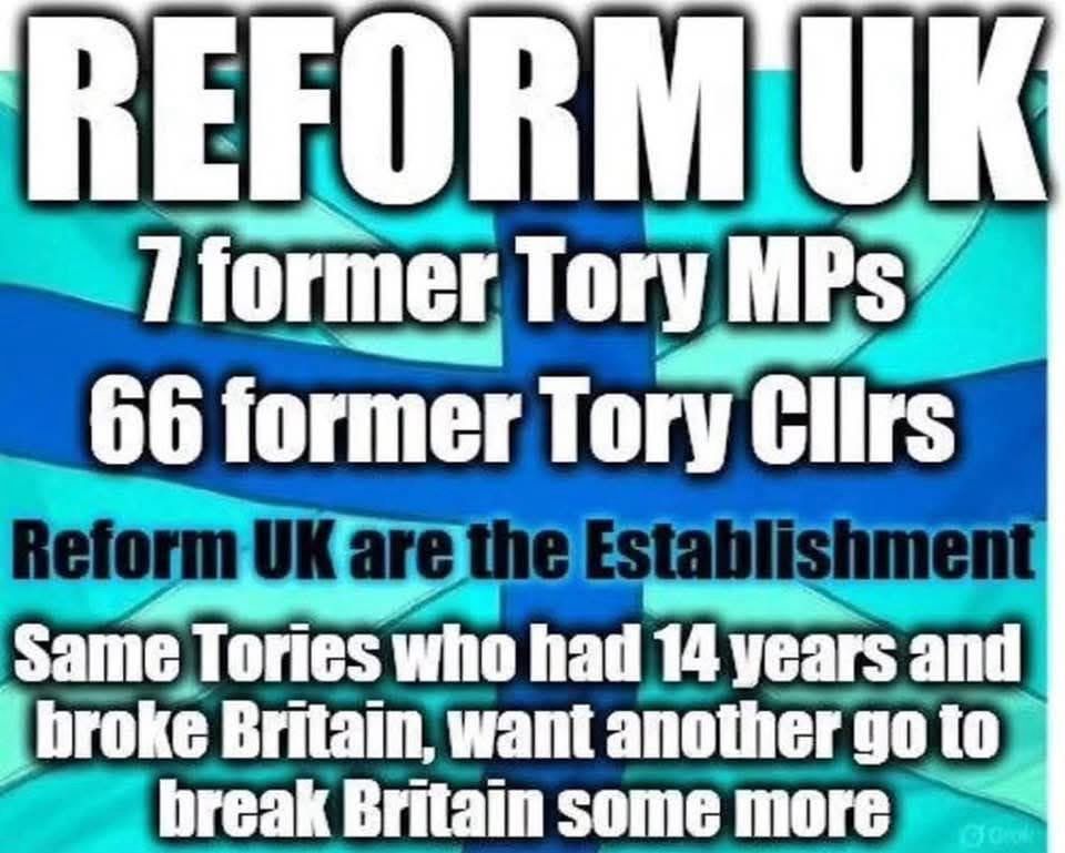 Reform U.K. 7 former Tory MPs