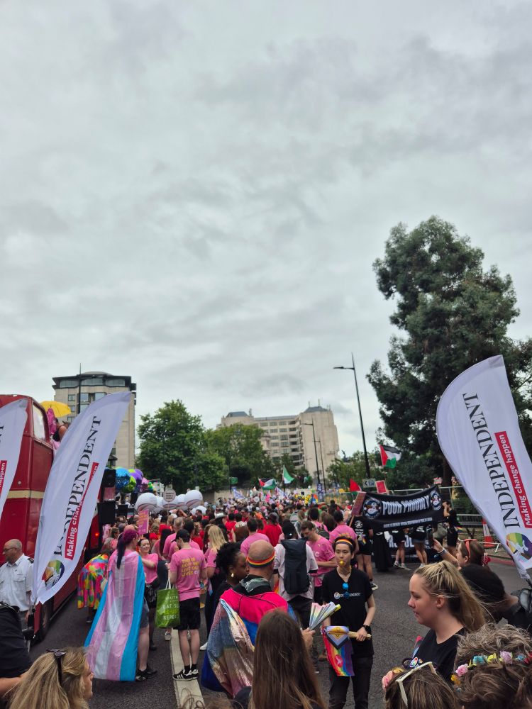 General view of the Pride in London parade