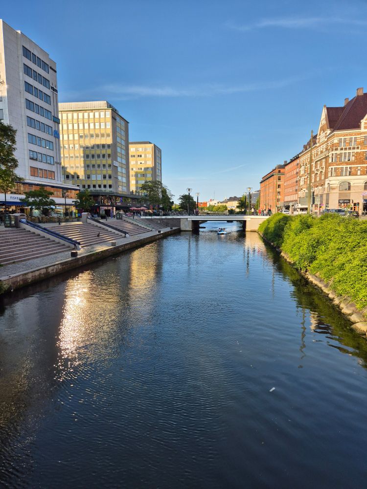 View across river in Malmö, Sweden