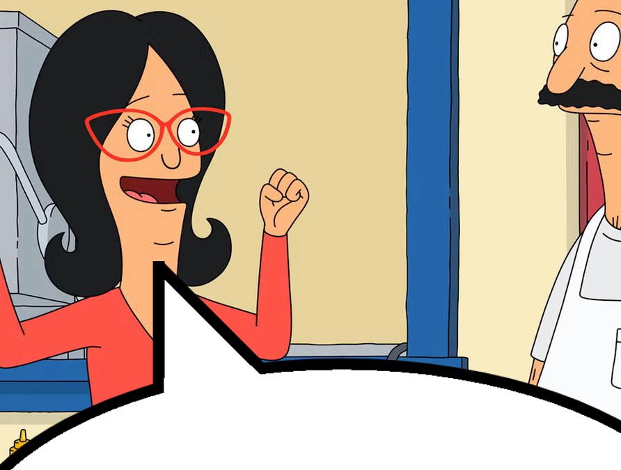 Linda Belcher with the speech bubble meme 