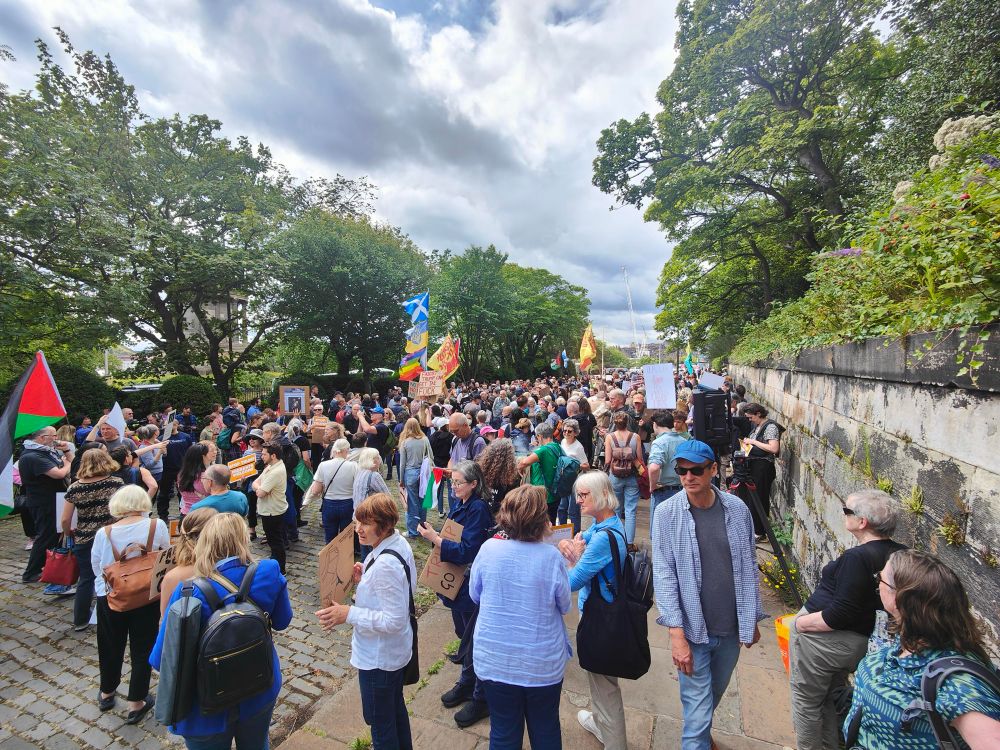 Edinburgh anti-Trump demonstrators