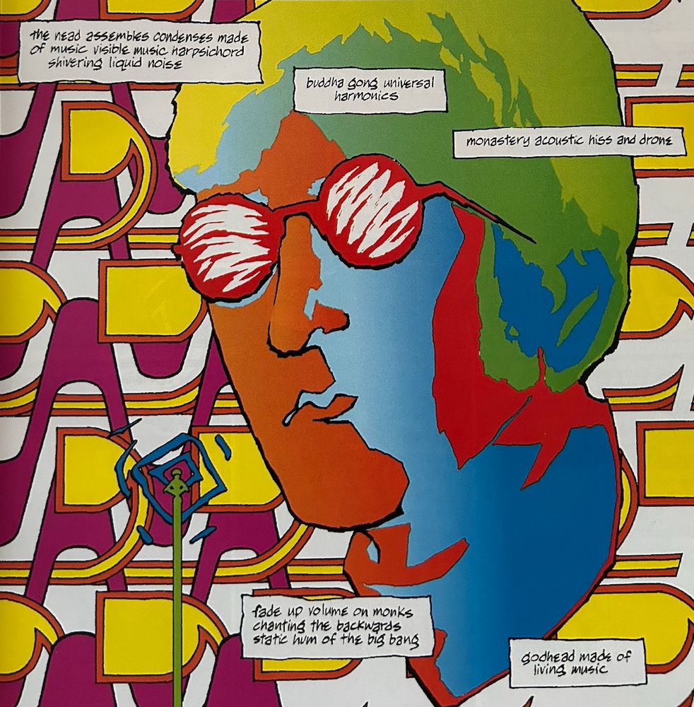 Psychedelic portrait of John Lennon
