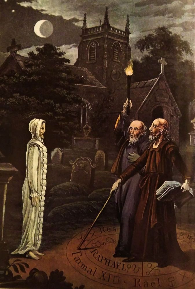 John Dee summoning a ghost