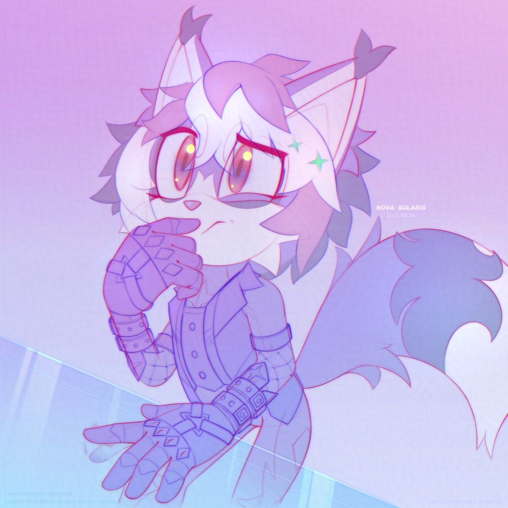 Digital commission for Marshall the Cat, of his character Opal.
Halfbody Sketch.
