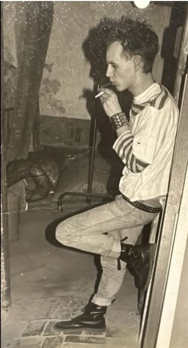 Meine Wenigkeit 1989 im Probenkeller, Alter Schlachthof, Soest