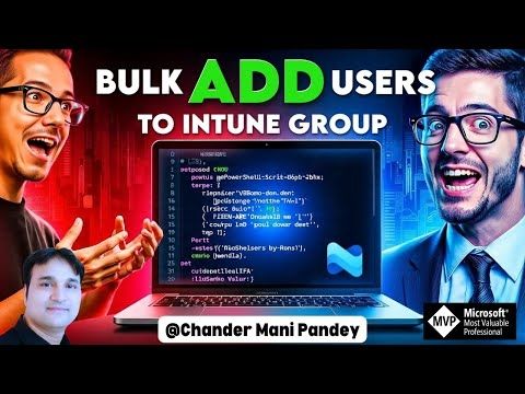 Bulk Add Users to Entra / Azure AD / Intune Group with PowerShell