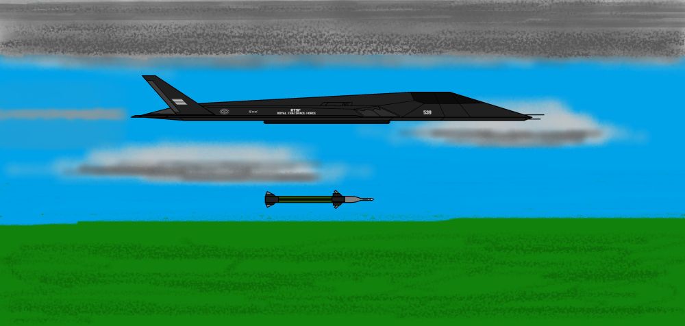 A Shadow Garuda delivering "package" to an abandoned underground genetic lab found to be housing mutants, spreading biomass, all sorts of deathly, horrifying failed experiments. Deemed too dangerous to salvage for any useful asset, admiralty authorized to eliminate this threat before it breaks out of the lab and infest the area, and beyond. The bomb would penetrate deep underground, through concrete, biomass, and then some. Then the explosion would kill everything inside and turn the entire lab into buried mass of rubbles.