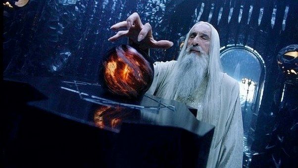 Saruman being told to "just trust me bro" by a disembodied malevolent entity.