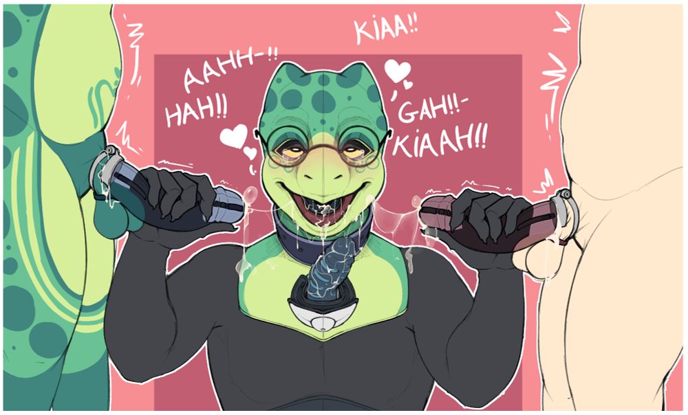 Blitz wearing my frog mask being an f slur
