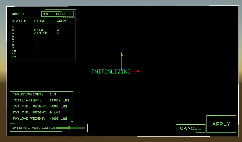 Ancient canvas from the bowels of Tiny Combat Arena's Unity project. It's called "HangarMode" and I guess it was a loadout editor of some kind?