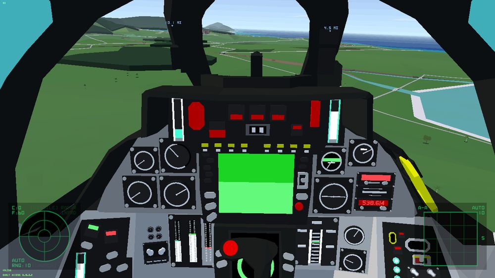 Tiny Combat Arena screenshot featuring a cockpit of F-14A by ViperZero
