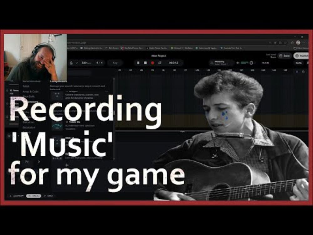 Recording unhinged folk music for an NPC