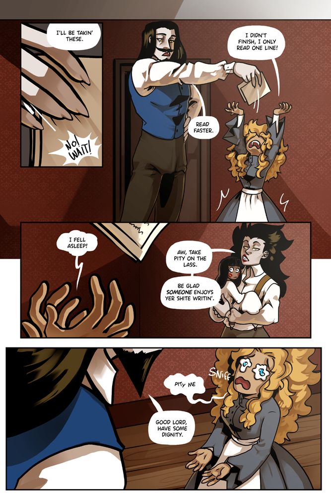 Lochlann takes back his book preview pages and Cecelia is not okay with it