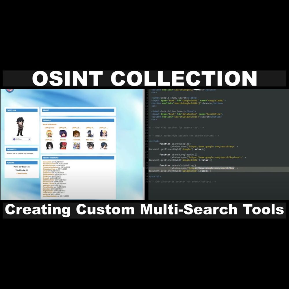 OSINT Collection: Creating Custom Multi-Search Tools