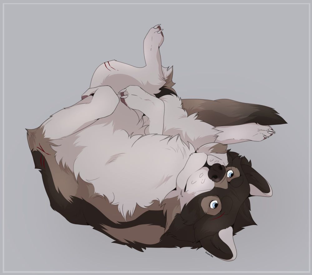 Art of a wolf by kurayamisheo. Sourced from e926.net