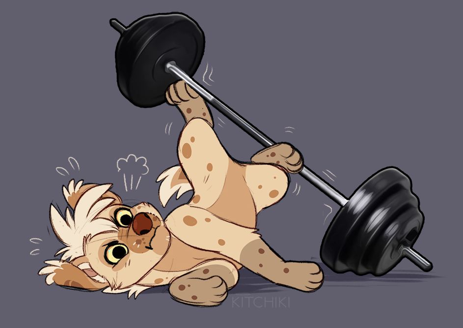 Art of a spotted_hyena by kitchiki. Sourced from e926.net