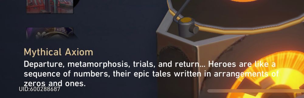 Mythical Axiom: Departure, metamorphosis, trials, and return... Heroes are like a sequence of numbers, their epic tales written in arrangements of zeros and ones.