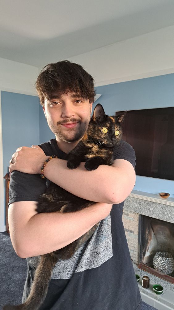 My son (on the left) with Ariel.