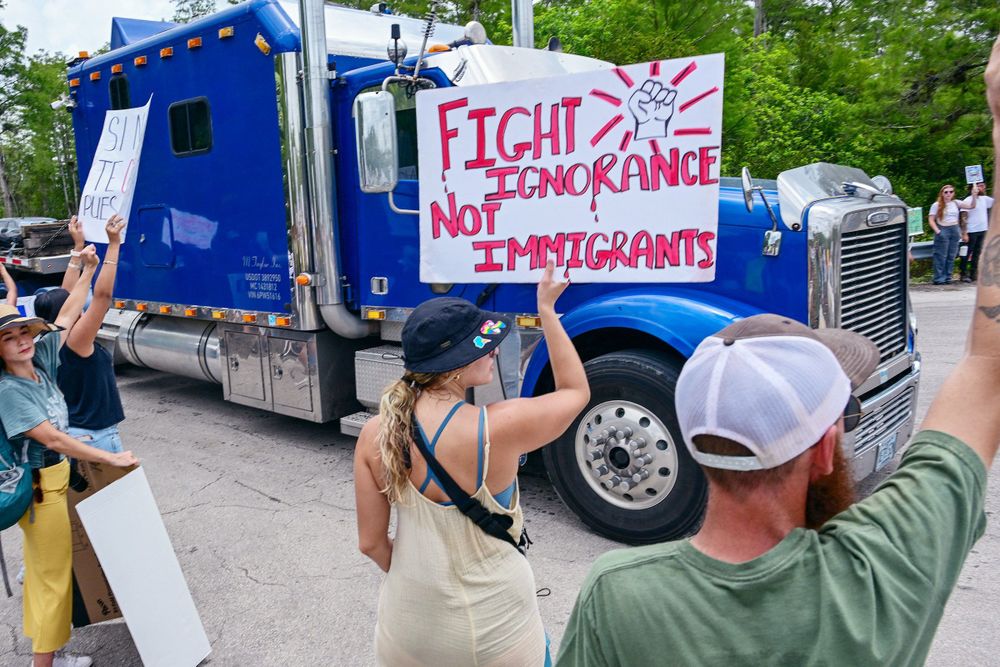 Indigenous and Green Groups Protest ICE’s “Alligator Alcatraz” in the Everglades
