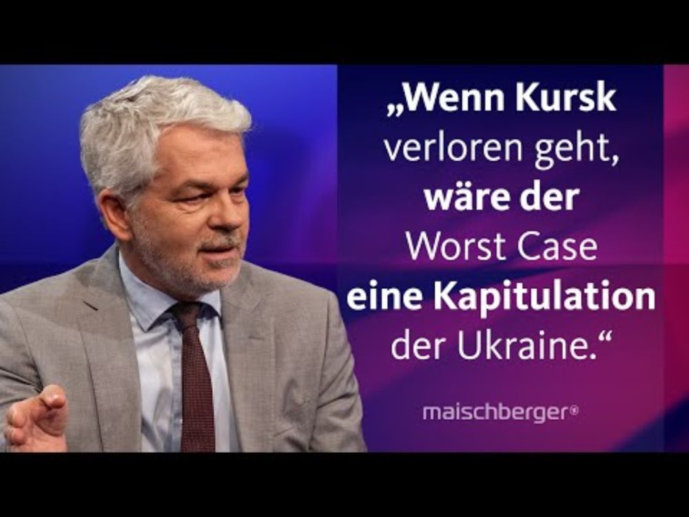 Militärexperte Carlo Masala über die Kursk-Offensive und die Lage in der Ukraine | maischberger