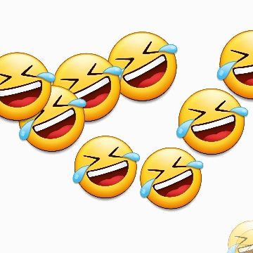 Animation of crying laughing emojis 