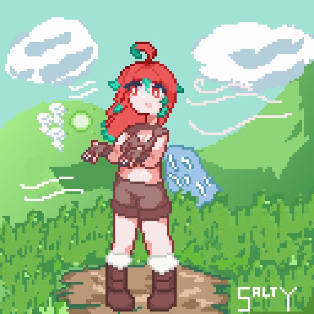 Just Miharu practicing